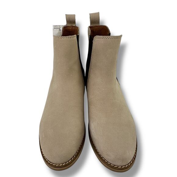 Hari Mari Leather Chelsea Boots Womens Size 6 Sand Pull On - Picture 7 of 10